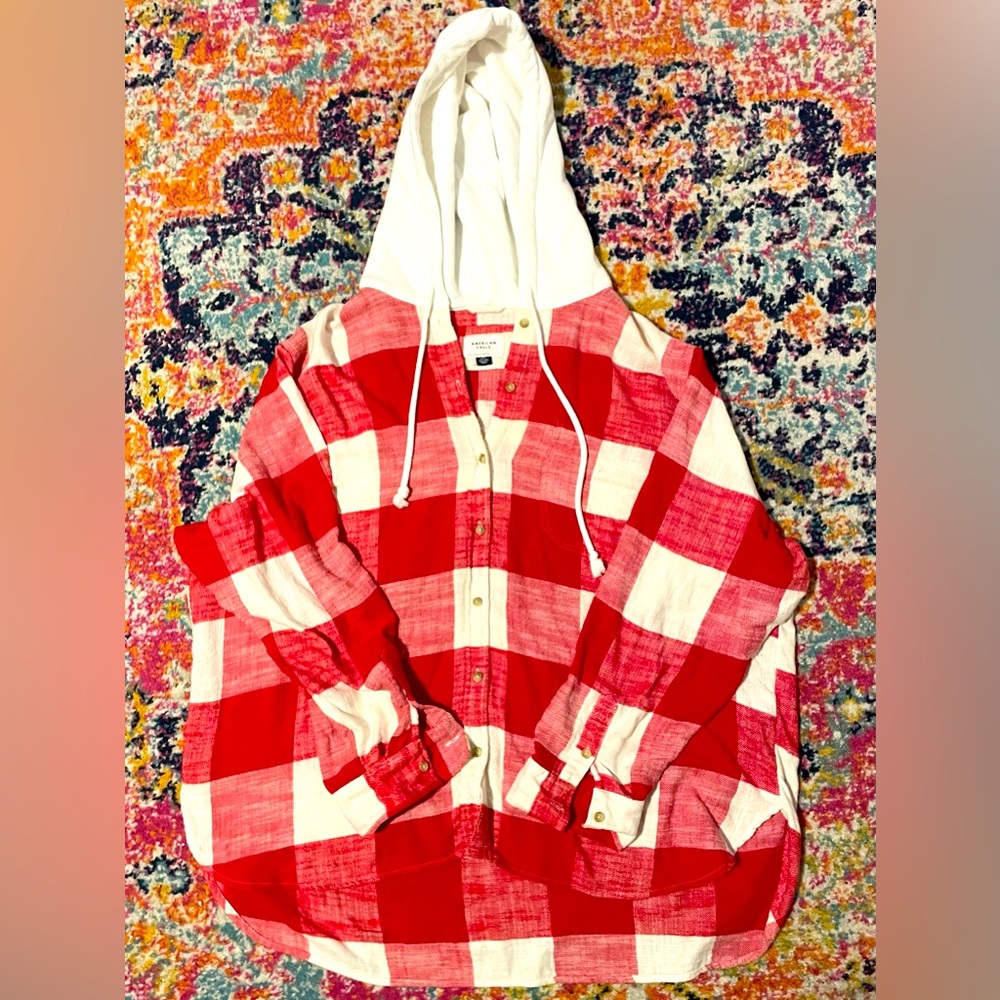 American Eagle Hoodie 
Size XXL
Flannel